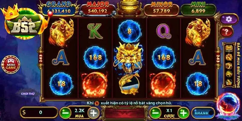 Đăng ký, nạp tiền và bắt đầu quay Kho báu tứ linh tại B52 club để nhận thưởng hấp dẫn.